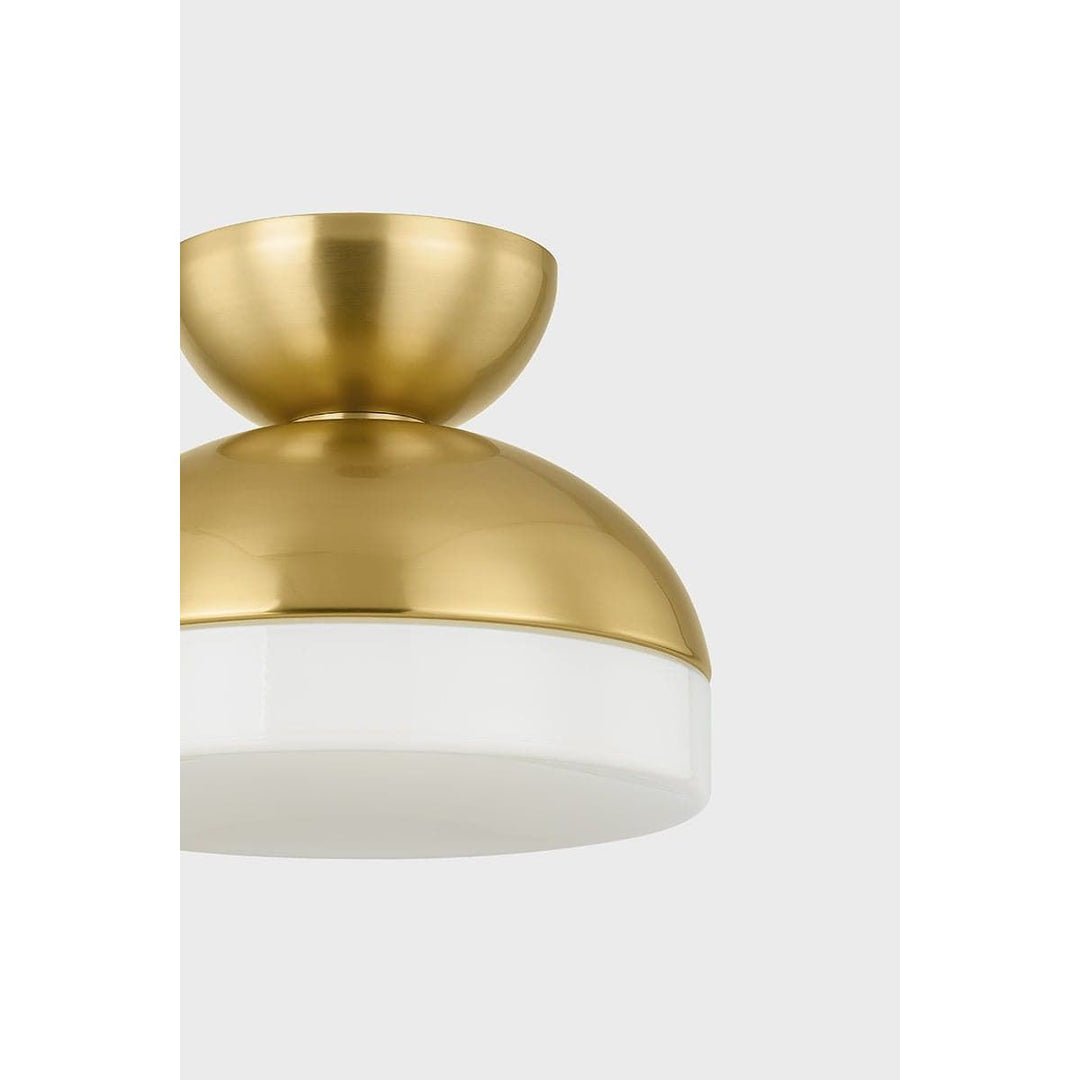 Rue Flush Mount-Mitzi-HVL-H851501-AGB-Flush MountsAged Brass-3-France and Son