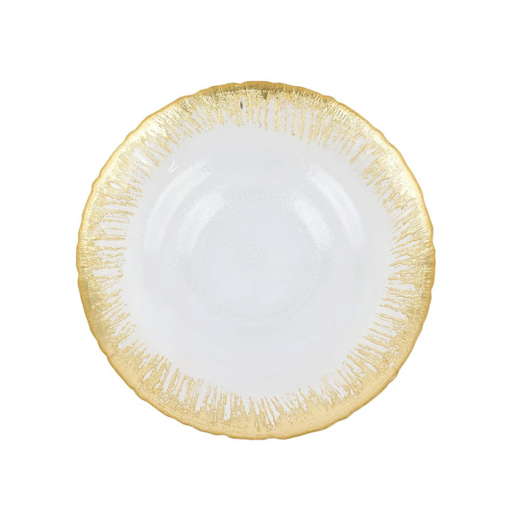 Rufolo Glass Brushstroke Shallow Bowl