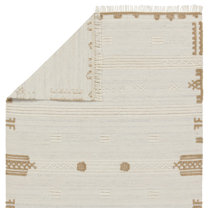 Jaipur Living Noble Handmade Indoor/Outdoor Tribal Ivory/ Brown Area Rug (7'6"X9'6")