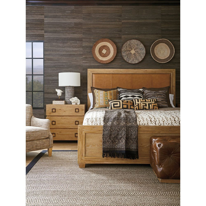 Antilles Upholstered Panel Bed 6/6 King - Newcastle