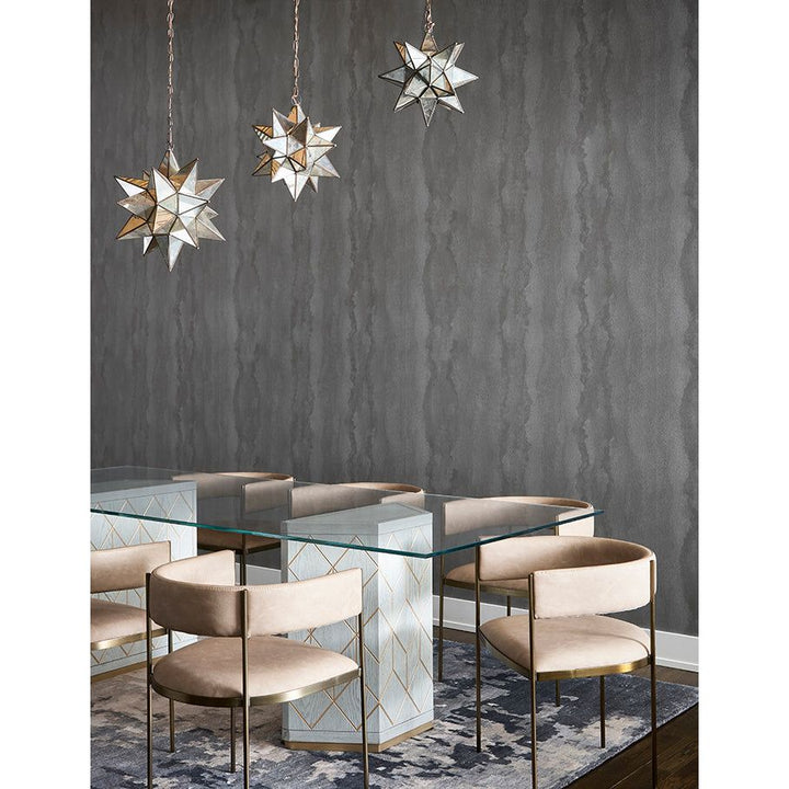 Pendants Ams - 15" Medium Antique Mirror Star Chandelier