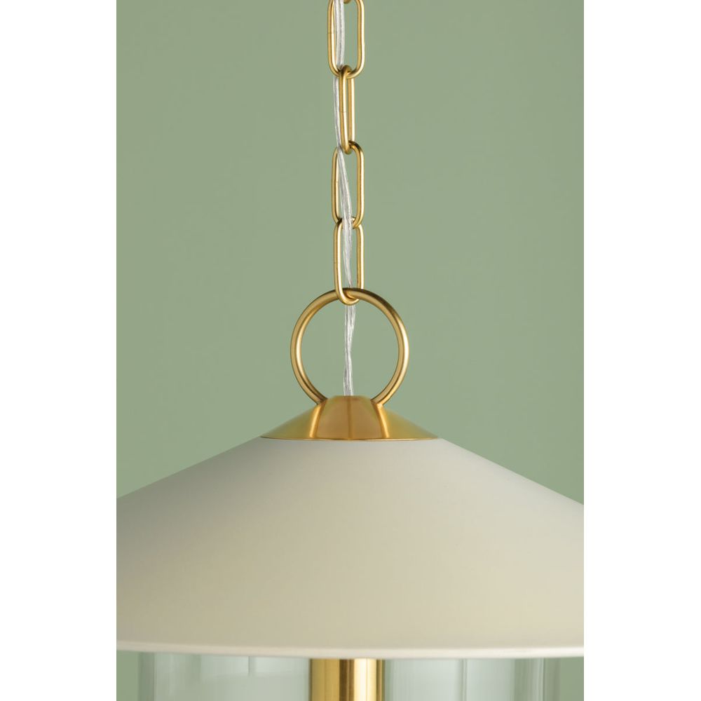 Pendants Ressi Pendant-Aged Brass/Soft Cream