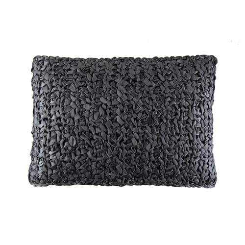 Ribbon Knit Pillow-Ann Gish-ANNGISH-PWRI2014-DGR-PillowsDark Grey-20"x14"-20-France and Son