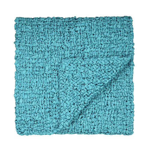 Ribbon Knit Throw-Ann Gish-ANNGISH-THRI-TUR-BeddingTurquoise-16-France and Son