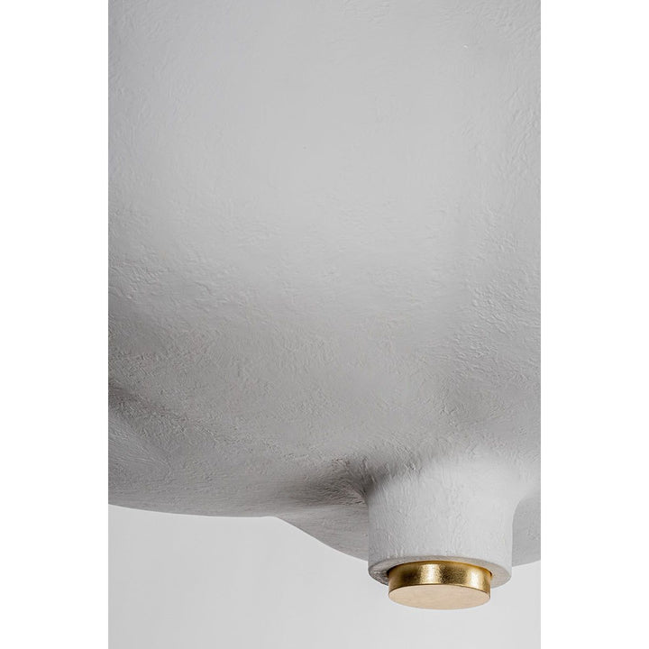 Rimini Pendant - Gold Leaf / Gesso White 5 Lights