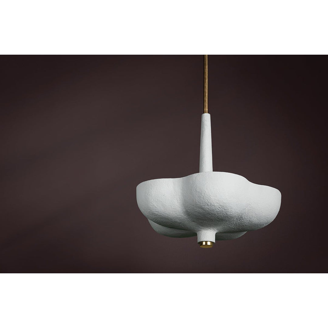 Rimini Pendant - Gold Leaf / Gesso White 3 Lights