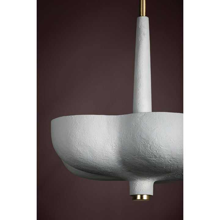 Rimini Pendant - Gold Leaf / Gesso White 3 Lights