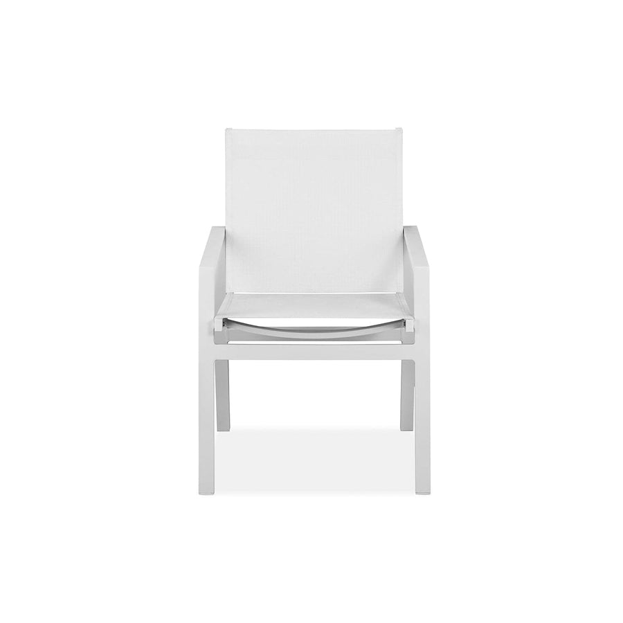Rio Outdoor Dining Armchair-Whiteline Modern Living-WHITELINE-DAC1593-WHT-Dining Chairs-1-France and Son