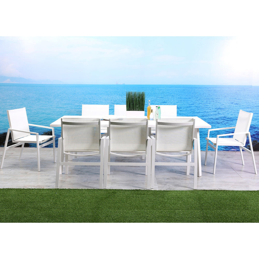 Rio Outdoor Dining Armchair-Whiteline Modern Living-WHITELINE-DAC1593-WHT-Dining Chairs-2-France and Son