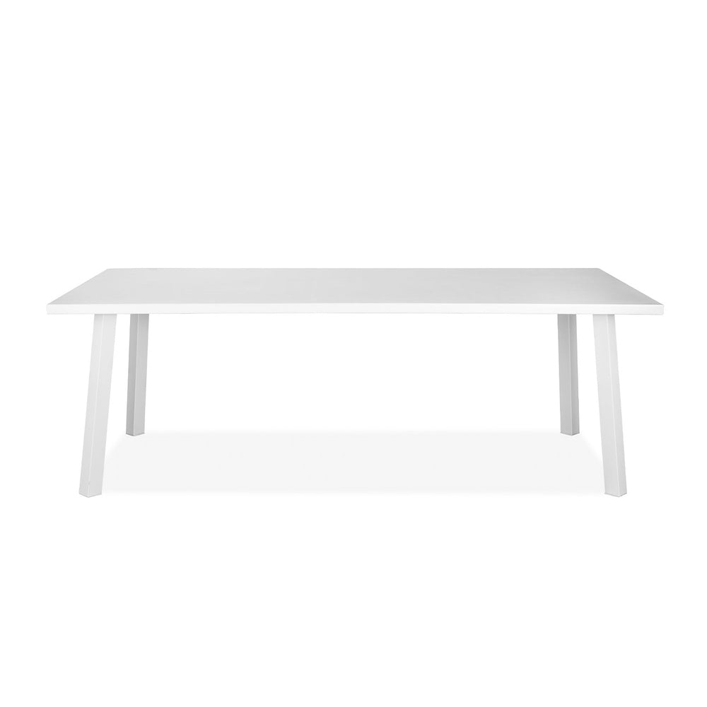 Rio Outdoor Dining Table - Rectangle-Whiteline Modern Living-WHITELINE-DT1593-WHT-Outdoor Dining Tables-2-France and Son