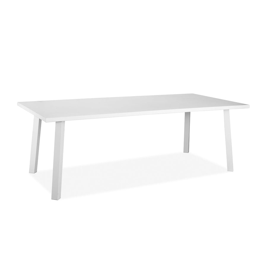 Rio Outdoor Dining Table - Rectangle-Whiteline Modern Living-WHITELINE-DT1593-WHT-Outdoor Dining Tables-1-France and Son