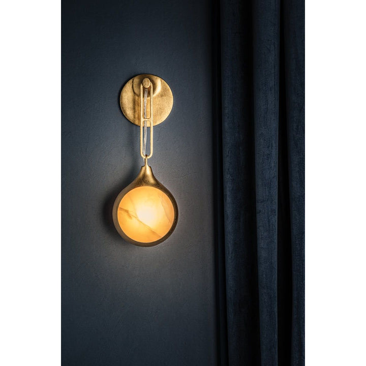 Riviere Wall Sconce - Vintage Gold Leaf