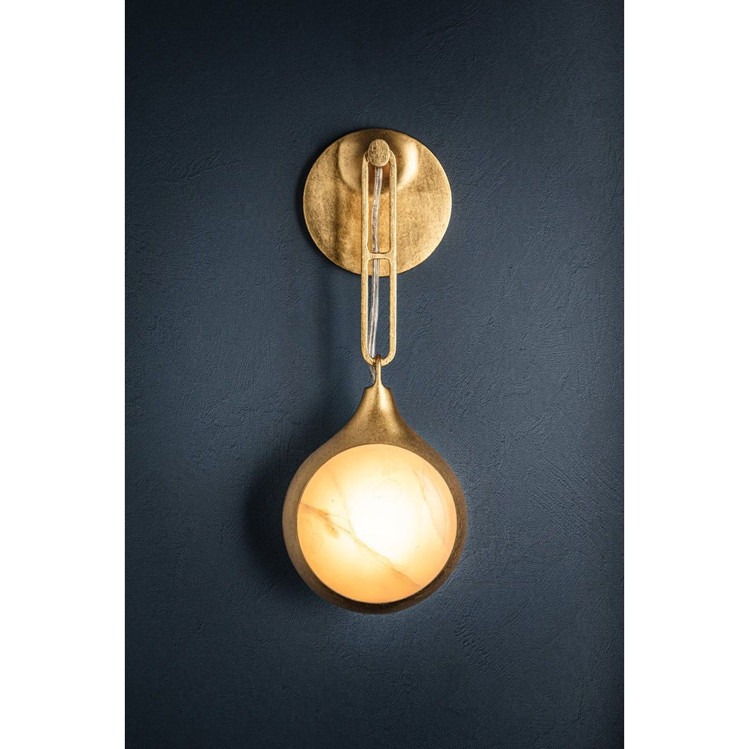 Riviere Wall Sconce - Vintage Gold Leaf