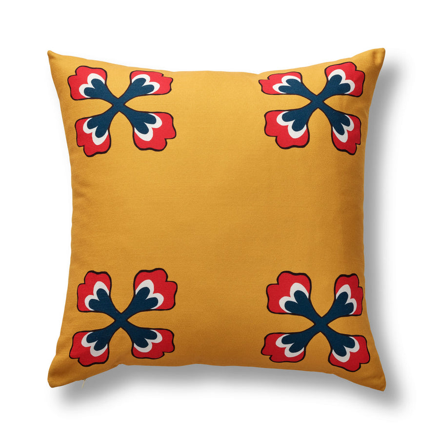 Rosette Pillow-Ann Gish-ANNGISH-PWRO2222-YEL-RED-Pillows-1-France and Son