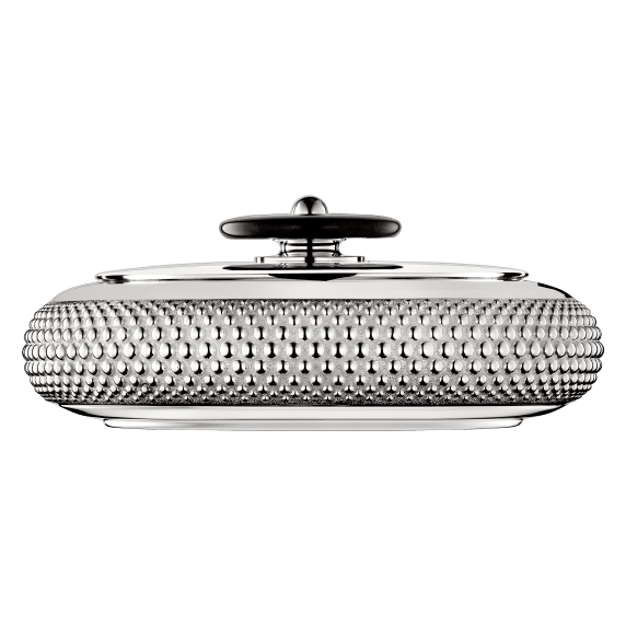 Silver-Plated Decorative Box Perles Christofle Boxes