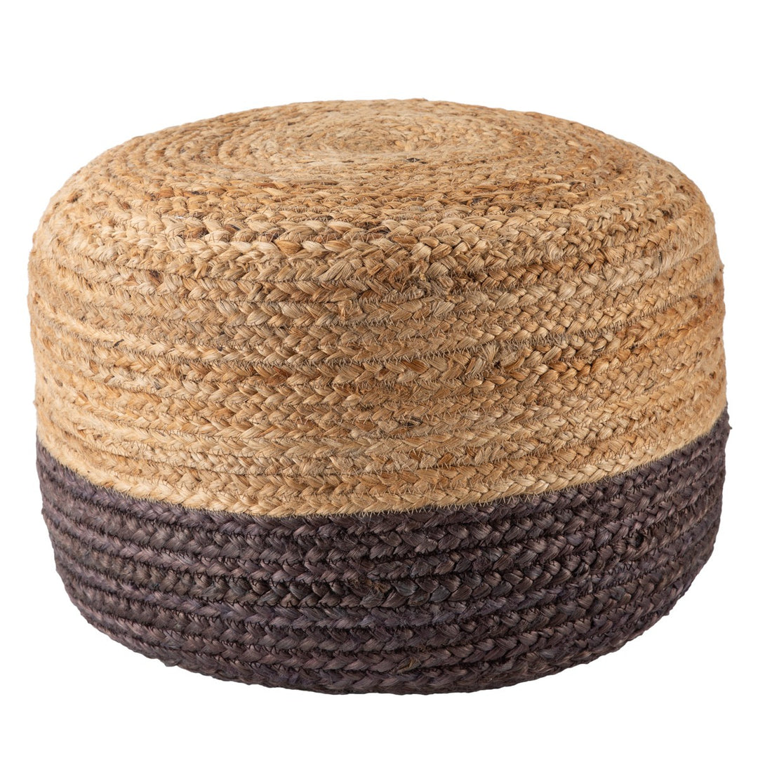 Jaipur Living Oliana Ombre Natural Brown/ Beige Cylinder Pouf