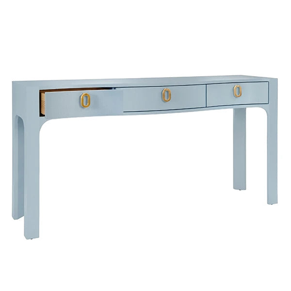 Sabrina Curved Front Console With Three Drawers