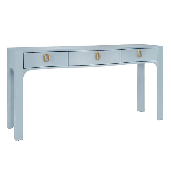 Sabrina Curved Front Console With Three Drawers