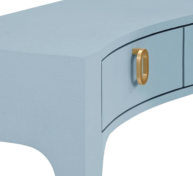 Sabrina Curved Front Console With Three Drawers