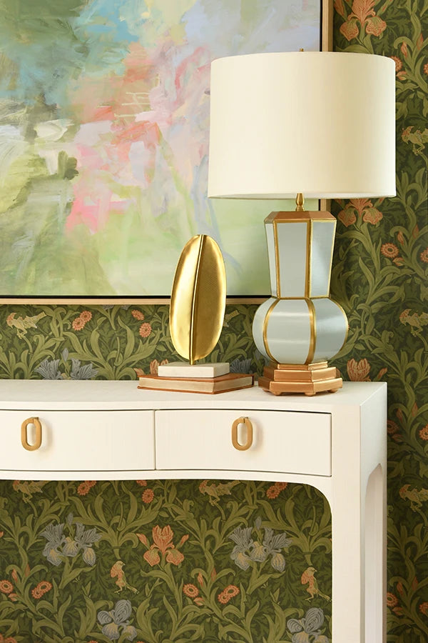 Sabrina Curved Front Console With Three Drawers