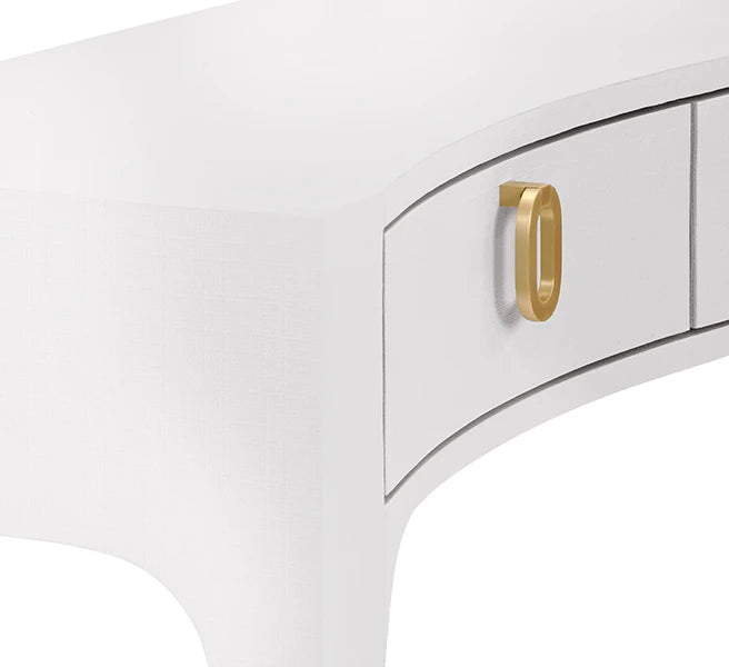 Sabrina Curved Front Console With Three Drawers