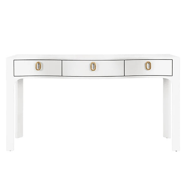 Sabrina Curved Front Console With Three Drawers