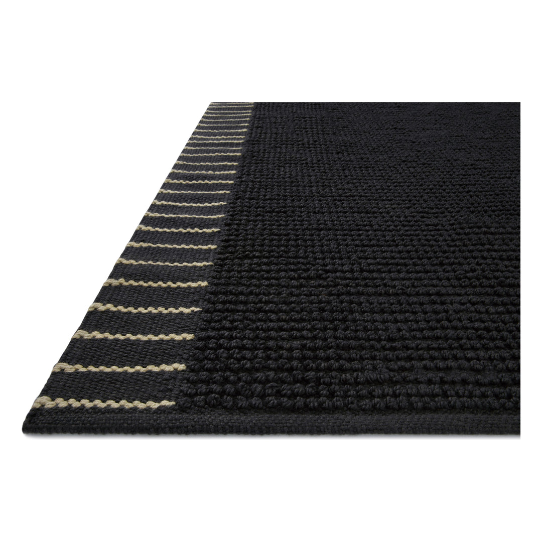 Magnolia Home By Joanna Gaines x Loloi Sadie Black 2'-6" x 7'-6" Runner Rug