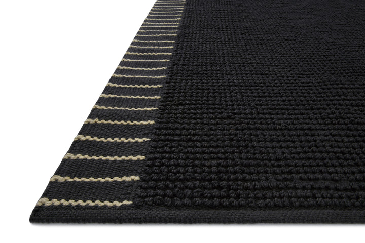 Magnolia Home By Joanna Gaines x Loloi Sadie Black 2'-3" x 3'-9" Accent Rug