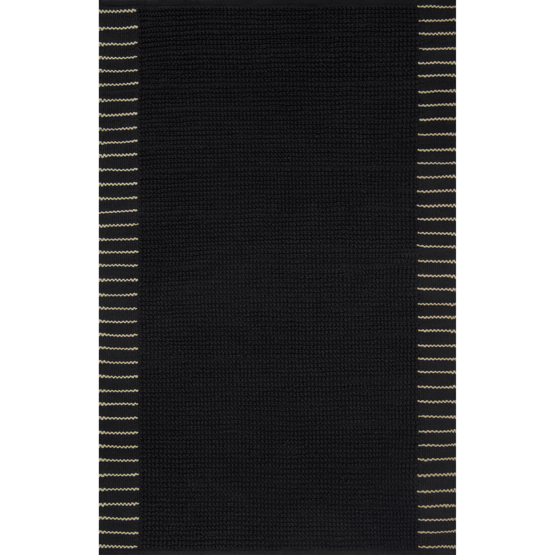 Magnolia Home By Joanna Gaines x Loloi Sadie Black 3'-6" x 5'-6" Accent Rug