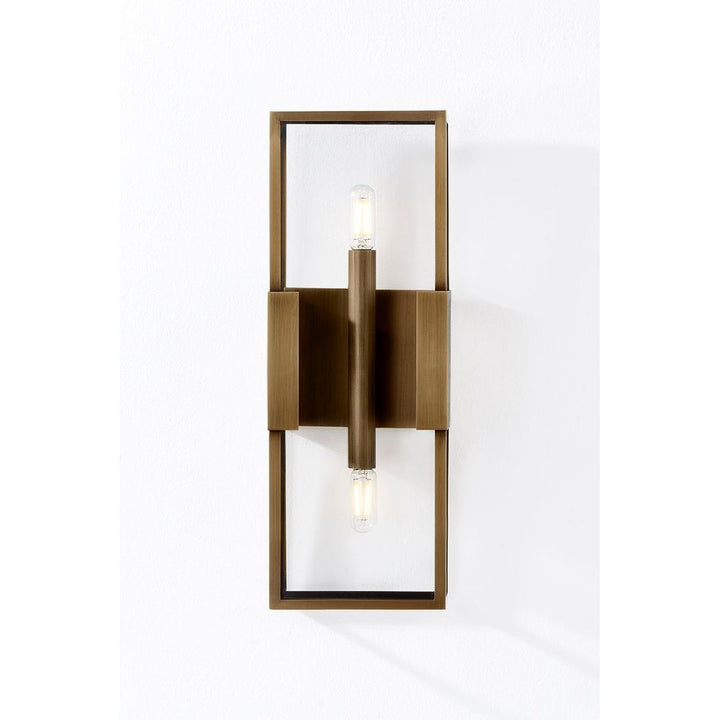 Outdoor Lighting: Wall Santa Clara Exterior Wall Sconce - Patina Brass