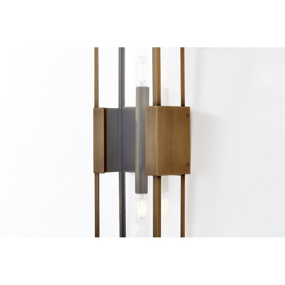 Santa Clara Exterior Wall Sconce - Patina Brass