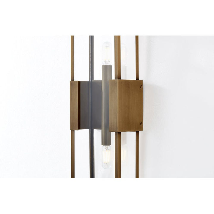 Santa Clara Exterior Wall Sconce - Patina Brass