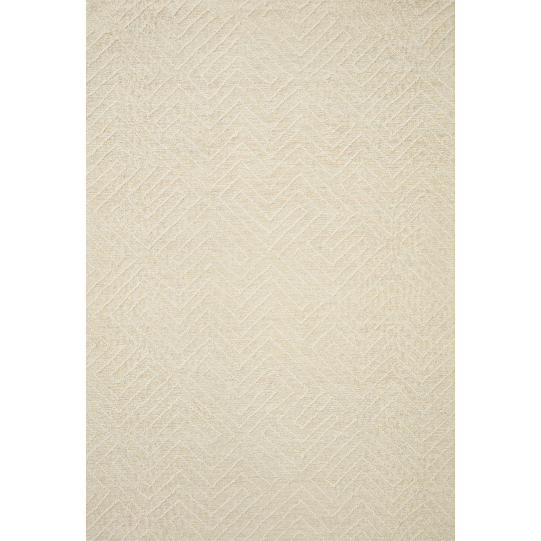 Magnolia Home By Joanna Gaines x Loloi Sarah Ivory 18" x 18" Sample Rug