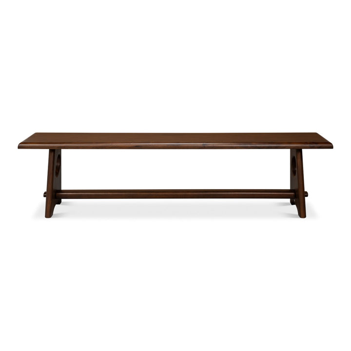 Millwright Bench - Brown front view