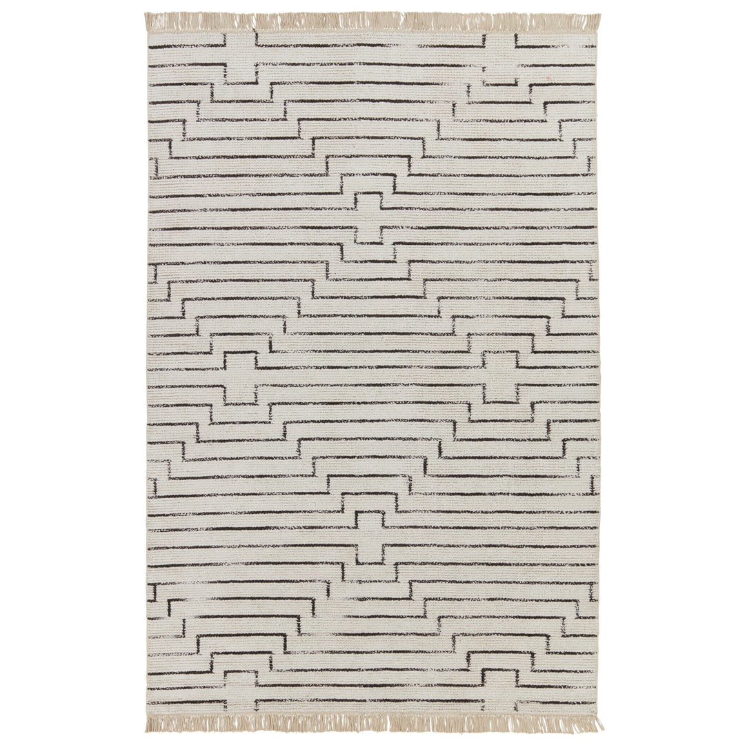 Jaipur Living Alloy Handmade Geometric White/ Black Area Rug (12'X15')