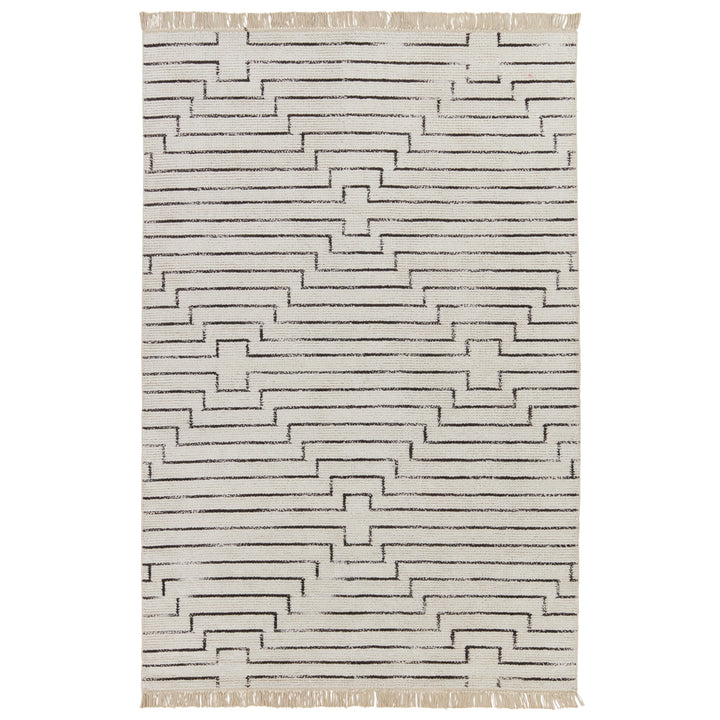 Jaipur Living Alloy Handmade Geometric White/ Black Area Rug (12'X15')