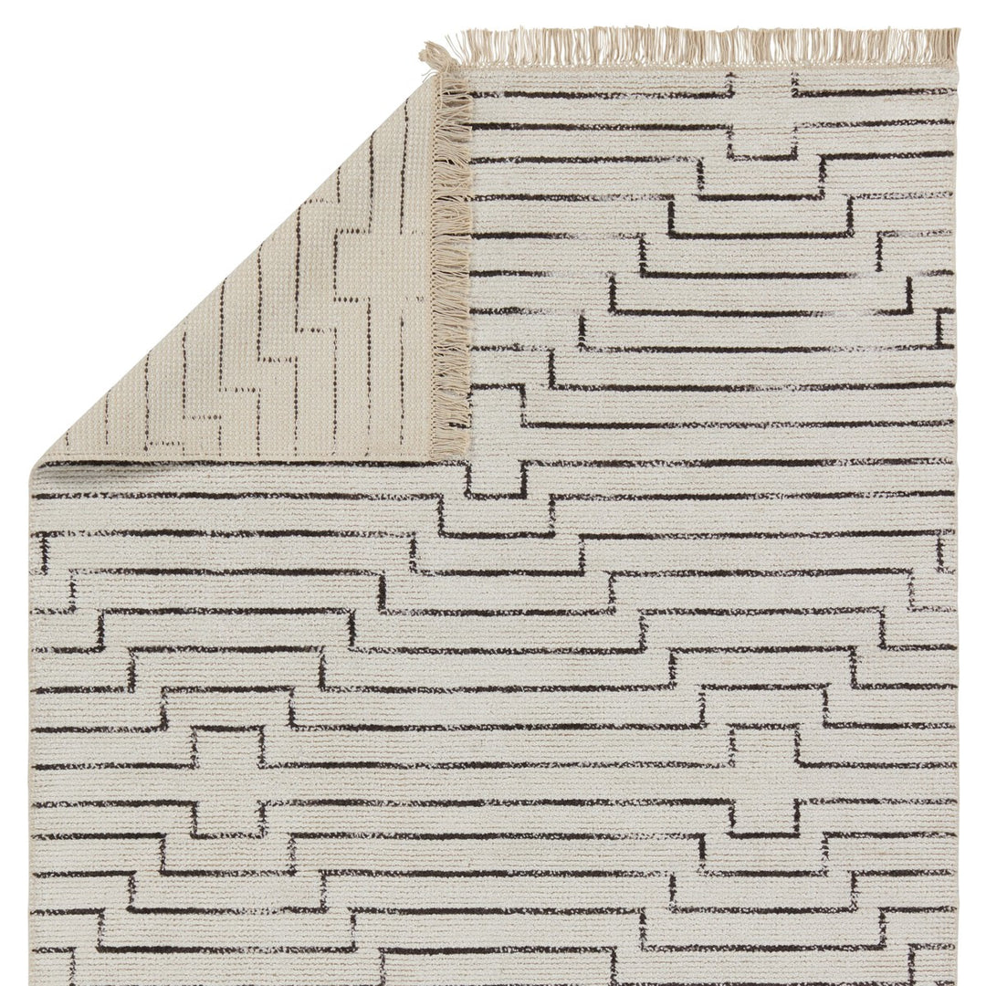 Jaipur Living Alloy Handmade Geometric White/ Black Area Rug (12'X15')