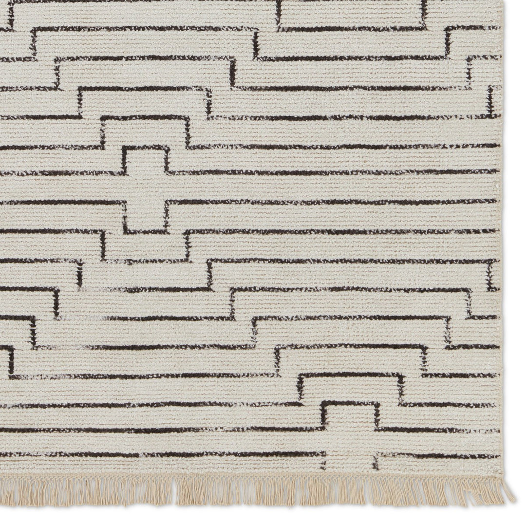 Jaipur Living Alloy Handmade Geometric White/ Black Area Rug (12'X15')