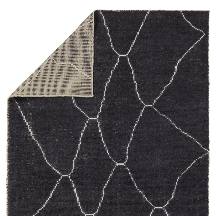 Jaipur Living Carmine Handmade Geometric Dark Gray/ Blue Runner Rug (2'6"X10')