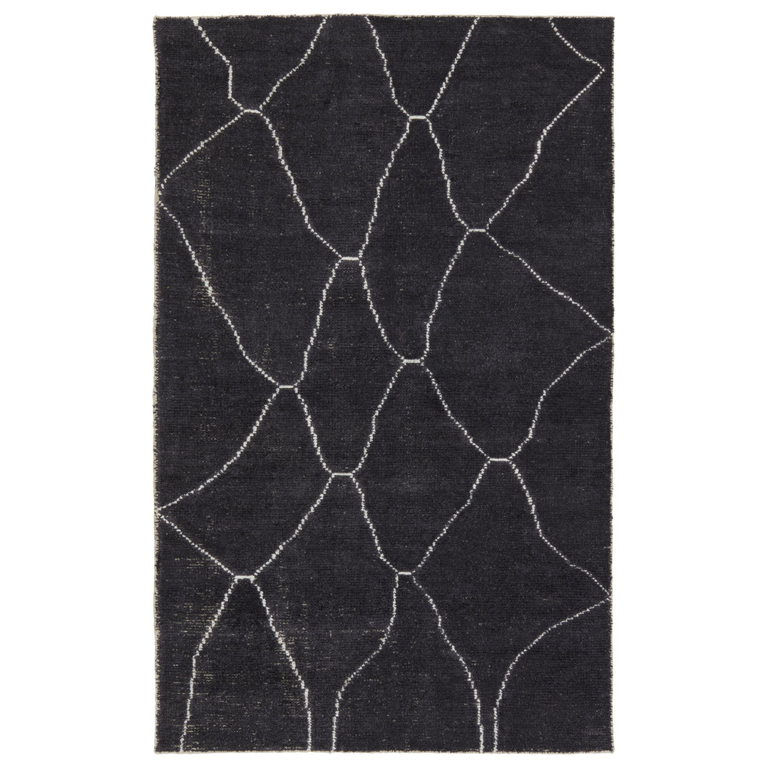 Jaipur Living Carmine Handmade Geometric Dark Gray/ Blue Runner Rug (2'6"X10')