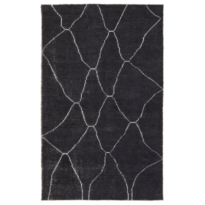 Jaipur Living Carmine Handmade Geometric Dark Gray/ Blue Runner Rug (2'6"X10')