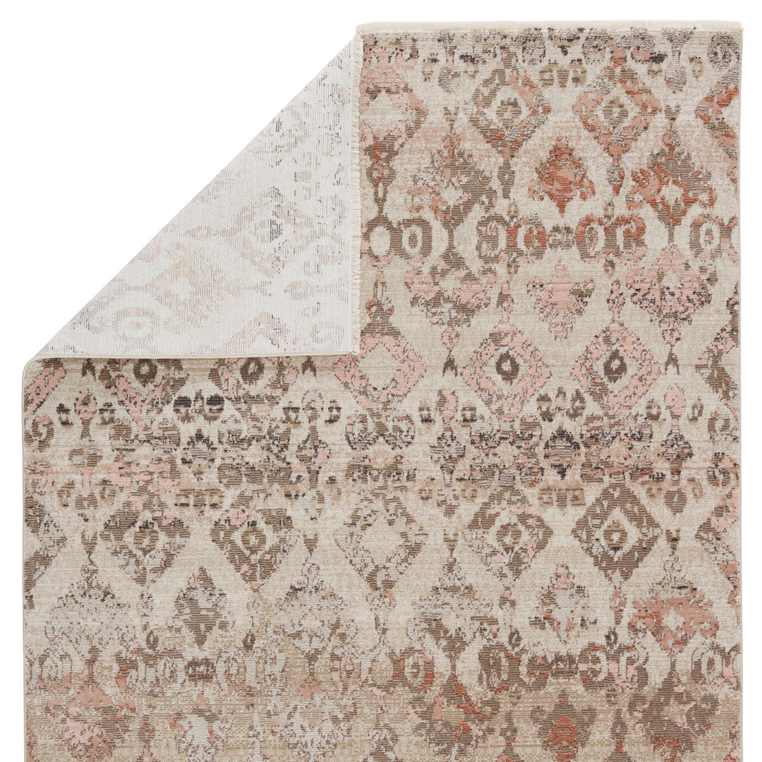 Nikki Chu by Jaipur Living Asani Ikat Tan/ Light Pink Runner Rug (2'6"X8')