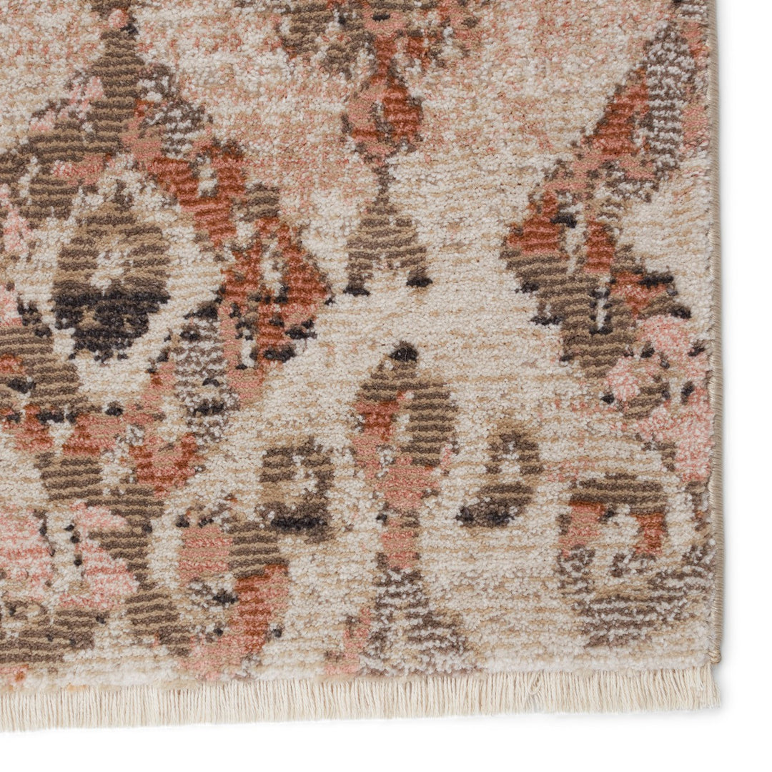 Nikki Chu by Jaipur Living Asani Ikat Tan/ Light Pink Runner Rug (2'6"X8')