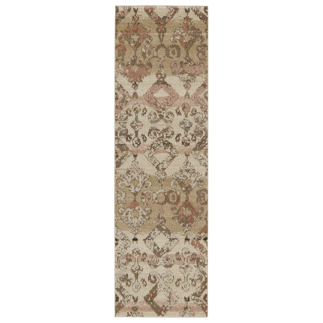 Nikki Chu by Jaipur Living Asani Ikat Tan/ Light Pink Area Rug (9'6"X12'7")