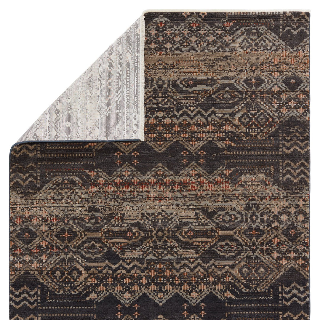 Nikki Chu by Jaipur Living Tamari Tribal Black/ Light Pink Area Rug (5'X7'6")