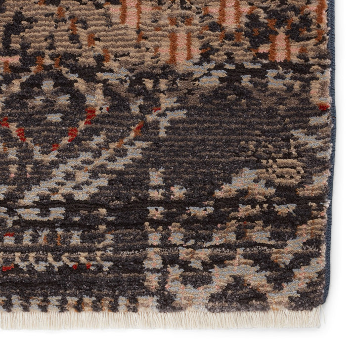 Nikki Chu by Jaipur Living Tamari Tribal Black/ Light Pink Area Rug (5'X7'6")