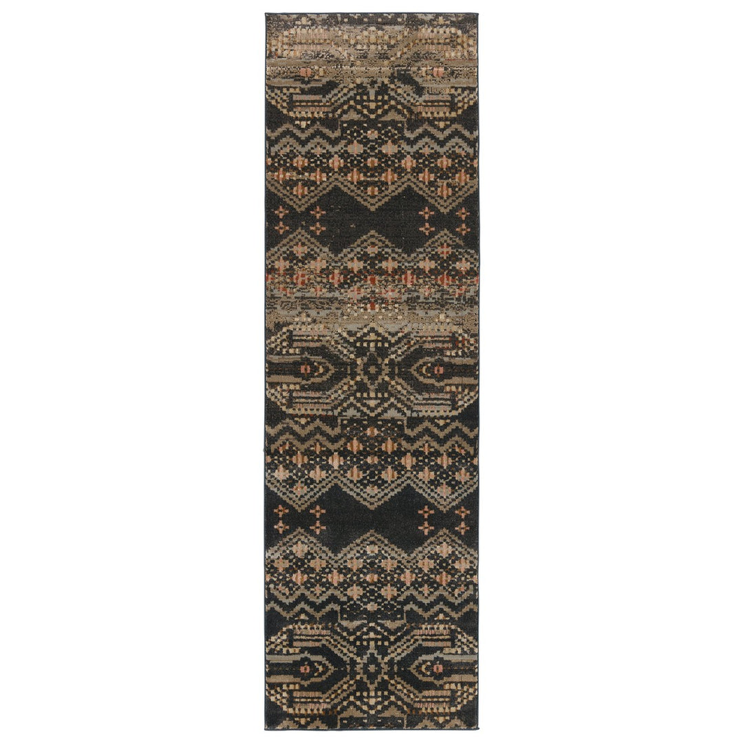 Nikki Chu by Jaipur Living Tamari Tribal Black/ Light Pink Area Rug (5'X7'6")