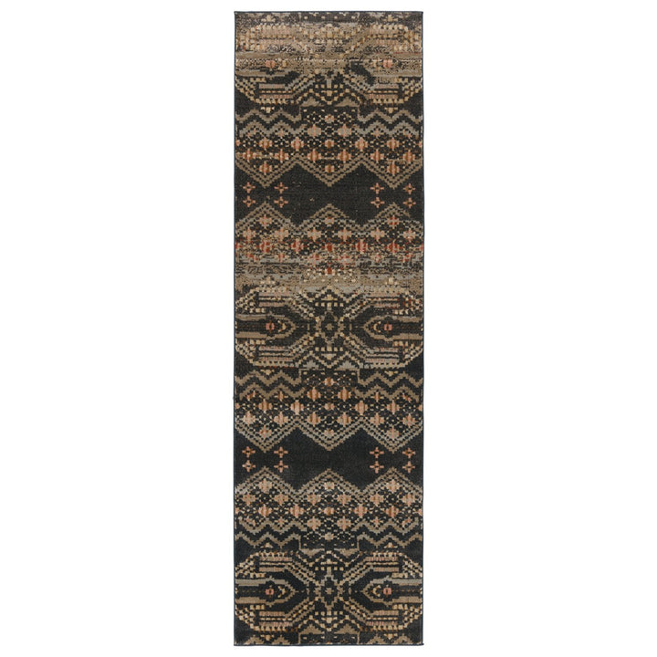 Nikki Chu by Jaipur Living Tamari Tribal Black/ Light Pink Area Rug (5'X7'6")