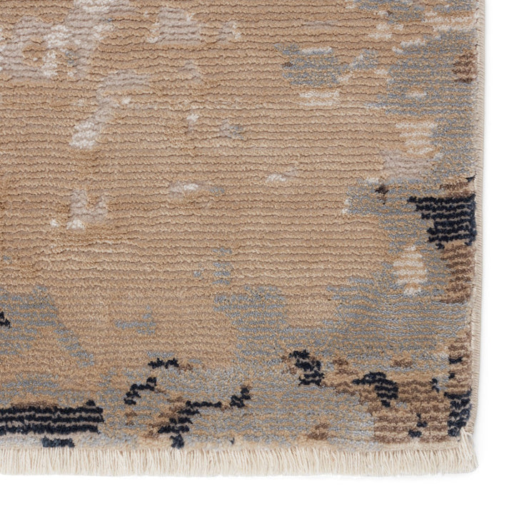 Nikki Chu by Jaipur Living Lehana Abstract Dark Brown/ Ivory Area Rug (9'6"X12'7")