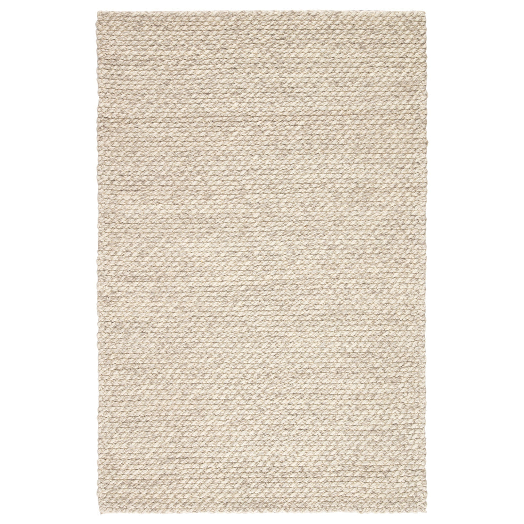 Jaipur Living Alta Handmade Solid Gray/ White Area Rug (9'X12')